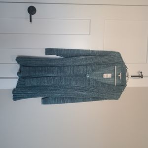 Long cardigan style sweater
